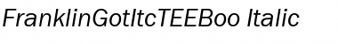Download FranklinGotItcTEEBoo Italic Font Title Preview