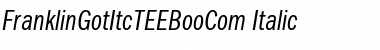 Download FranklinGotItcTEEBooCom Italic Font Title Preview
