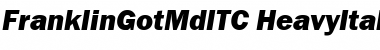Download FranklinGotMdITC Heavy Italic Font Title Preview