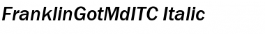 Download FranklinGotMdITC Italic Font Title Preview