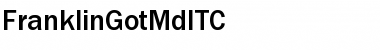Download FranklinGotMdITC Medium Font Title Preview
