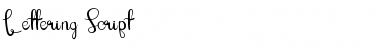 Download Lettering Script Regular Font Title Preview