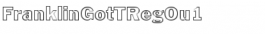 Download FranklinGotTRegOu1 Regular Font Title Preview