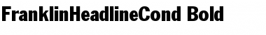 Download FranklinHeadlineCond Bold Font Title Preview