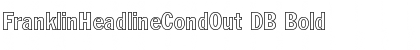 Download FranklinHeadlineCondOut DB Bold Font Title Preview