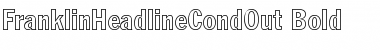 Download FranklinHeadlineCondOut Bold Font Title Preview