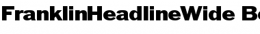 Download FranklinHeadlineWide Bold Font Title Preview
