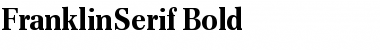 Download FranklinSerif Bold Font Title Preview