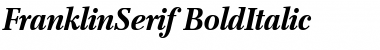 Download FranklinSerif BoldItalic Font Title Preview