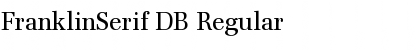 Download FranklinSerif DB Regular Font Title Preview