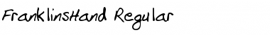 Download FranklinsHand Regular Font Title Preview