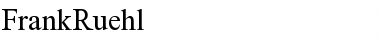 Download FrankRuehl Regular Font Title Preview