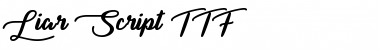 Download Liar Script Regular Font Title Preview