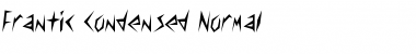 Download Frantic-Condensed Normal Font Title Preview