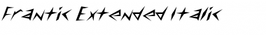 Download Frantic-Extended Italic Font Title Preview