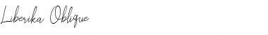 Download Liberika Oblique Regular Font Title Preview