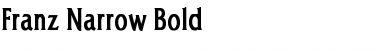 Download Franz Narrow Bold Font Title Preview