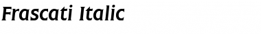 Download Frascati Italic Font Title Preview