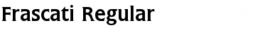 Download Frascati Regular Font Title Preview