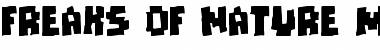 Download Freaks of Nature massive Regular Font Title Preview