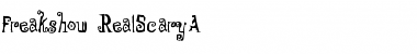 Download Freakshow-RealScaryA Regular Font Title Preview