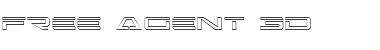Download Free Agent 3D Regular Font Title Preview