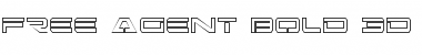 Download Free Agent Bold 3D Bold 3D Font Title Preview