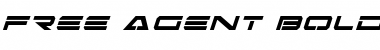 Download Free Agent Bold ExpItal Bold ExpItal Font Title Preview