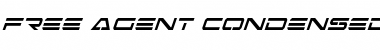 Download Free Agent Condensed Italic Condensed Italic Font Title Preview