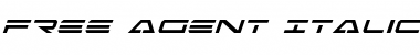 Download Free Agent Italic Italic Font Title Preview