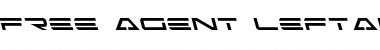 Download Free Agent Leftalic Leftalic Font Title Preview