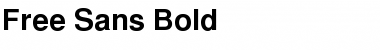 Download FreeSans Bold Font Title Preview