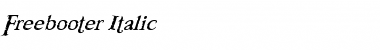 Download Freebooter Italic Regular Font Title Preview