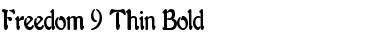 Download Freedom 9 Thin Bold Font Title Preview