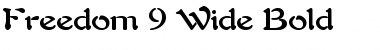 Download Freedom 9 Wide Bold Font Title Preview