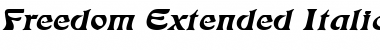 Download Freedom Extended Italic Font Title Preview