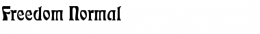 Download Freedom Normal Font Title Preview