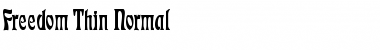 Download Freedom Thin Normal Font Title Preview
