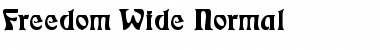 Download Freedom Wide Normal Font Title Preview