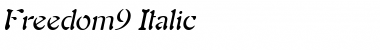 Download Freedom9 Italic Font Title Preview