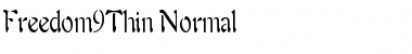 Download Freedom9Thin Normal Font Title Preview