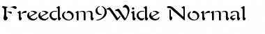 Download Freedom9Wide Normal Font Title Preview