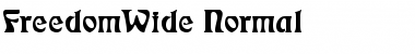 Download FreedomWide Normal Font Title Preview