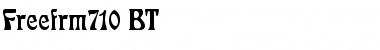 Download Freefrm710 BT Regular Font Title Preview