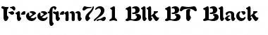 Download Freefrm721 Blk BT Black Font Title Preview