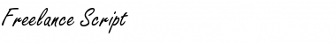 Download Freelance Script Regular Font Title Preview