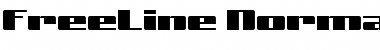Download FreeLine Normal Font Title Preview