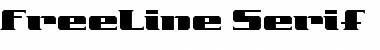 Download FreeLine Regular Font Title Preview