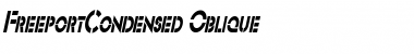 Download FreeportCondensed Oblique Font Title Preview