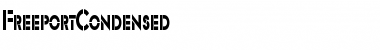 Download FreeportCondensed Regular Font Title Preview